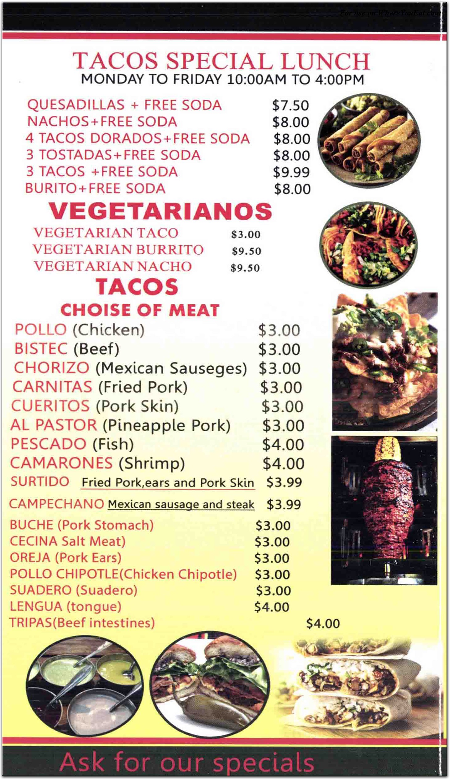 menu image