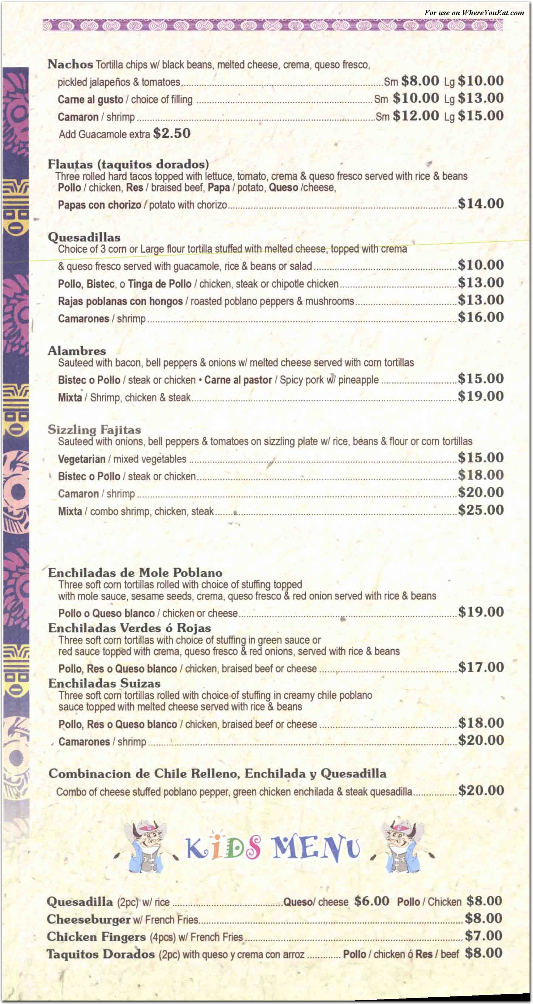 menu image