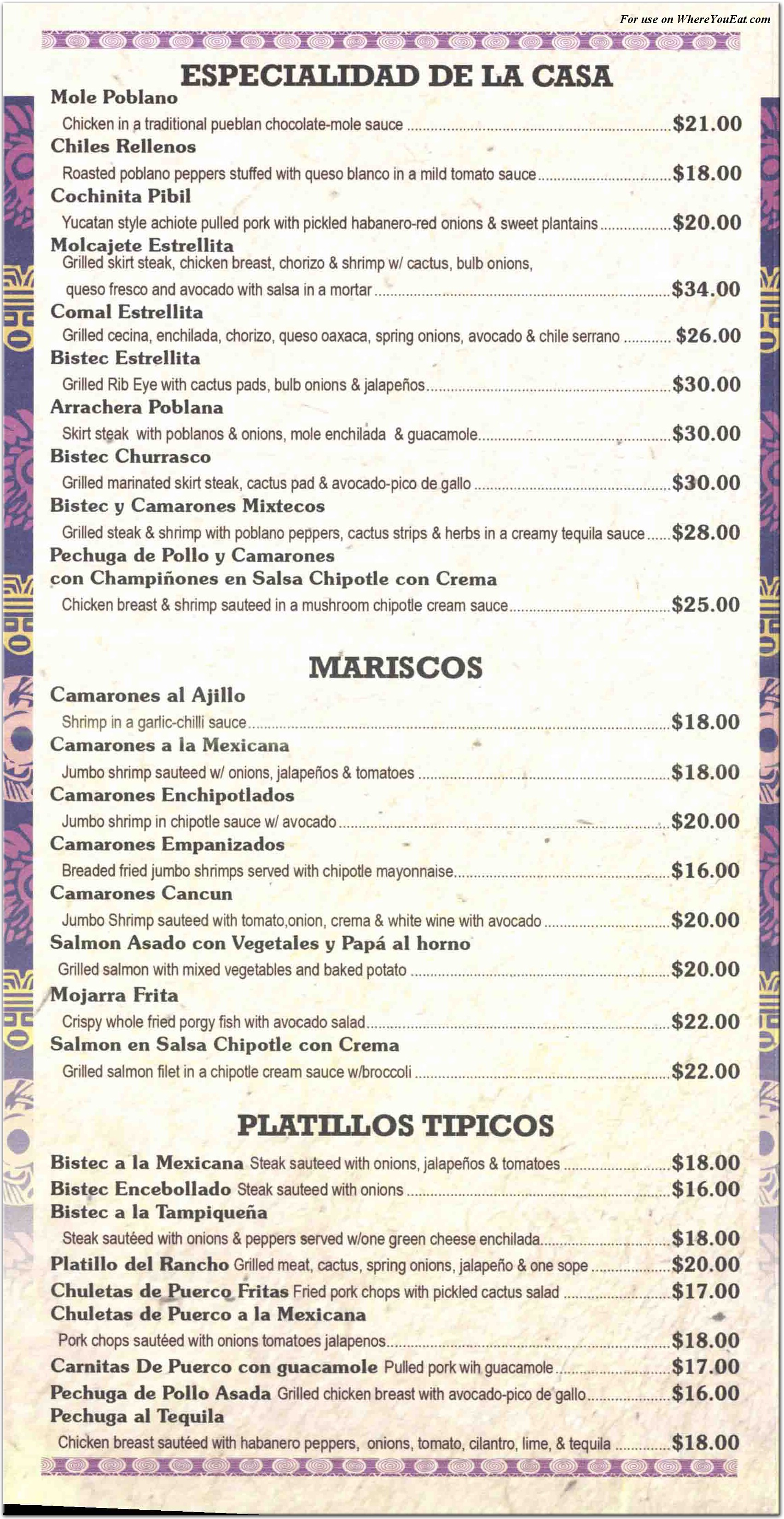 menu image