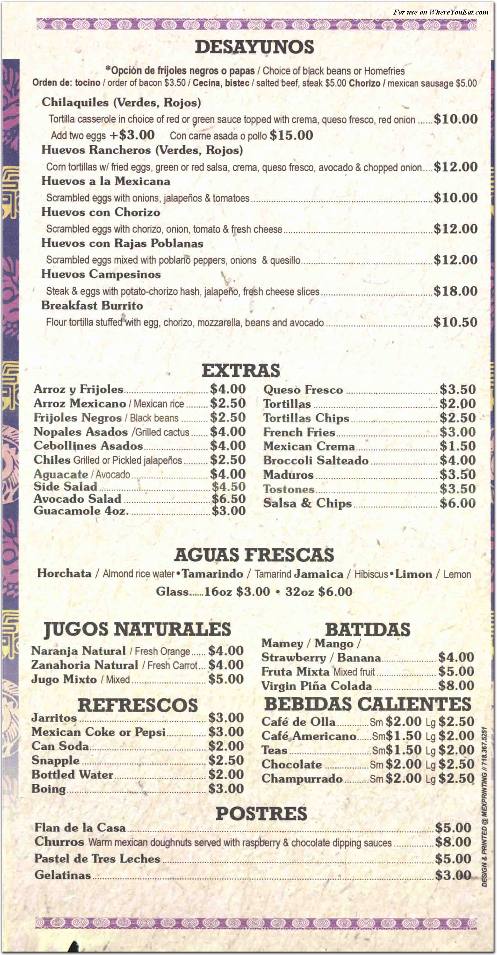 menu image