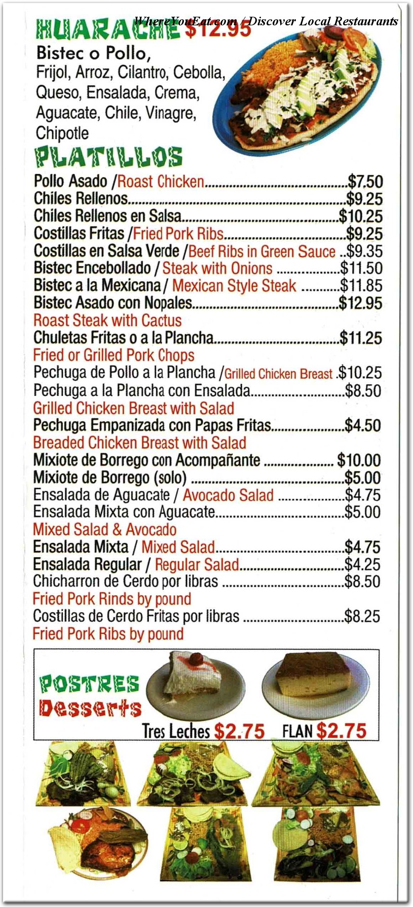 menu image