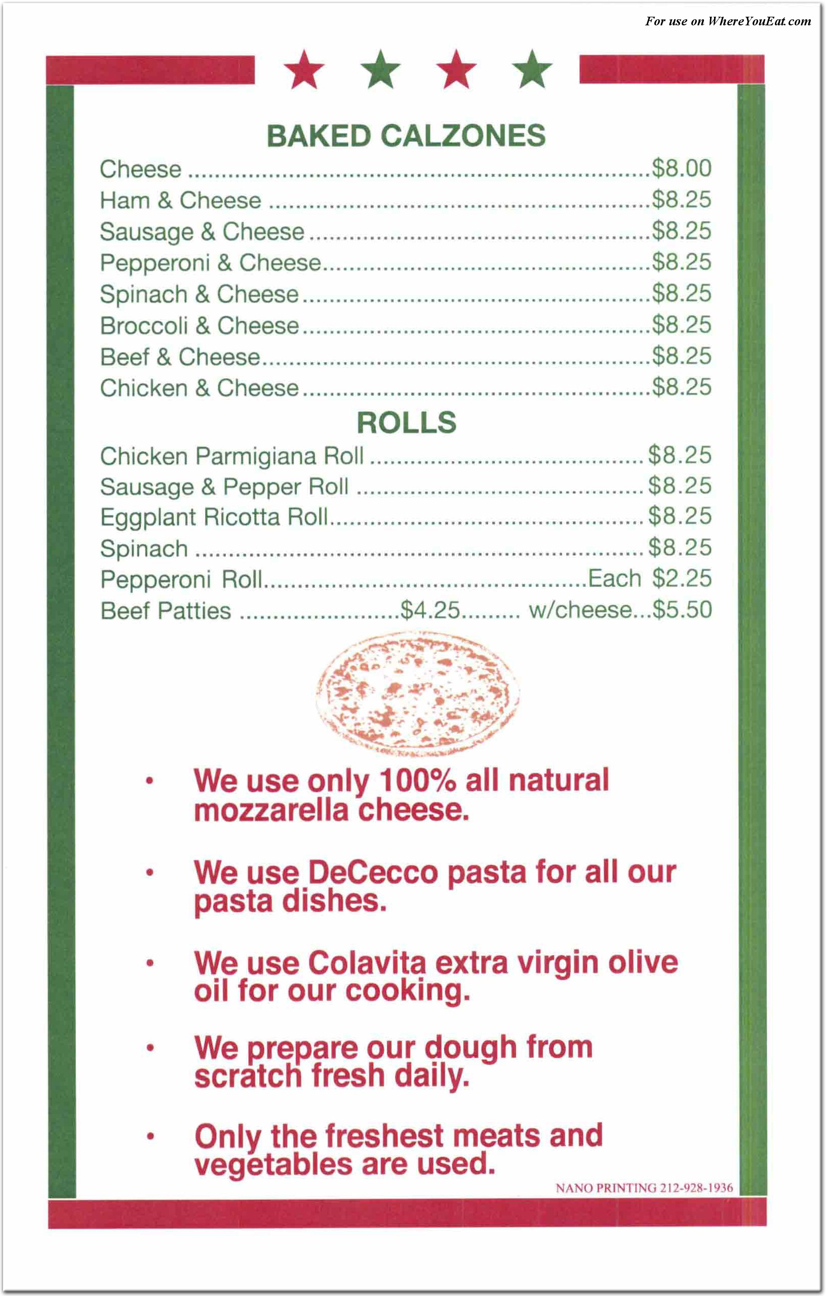 menu image