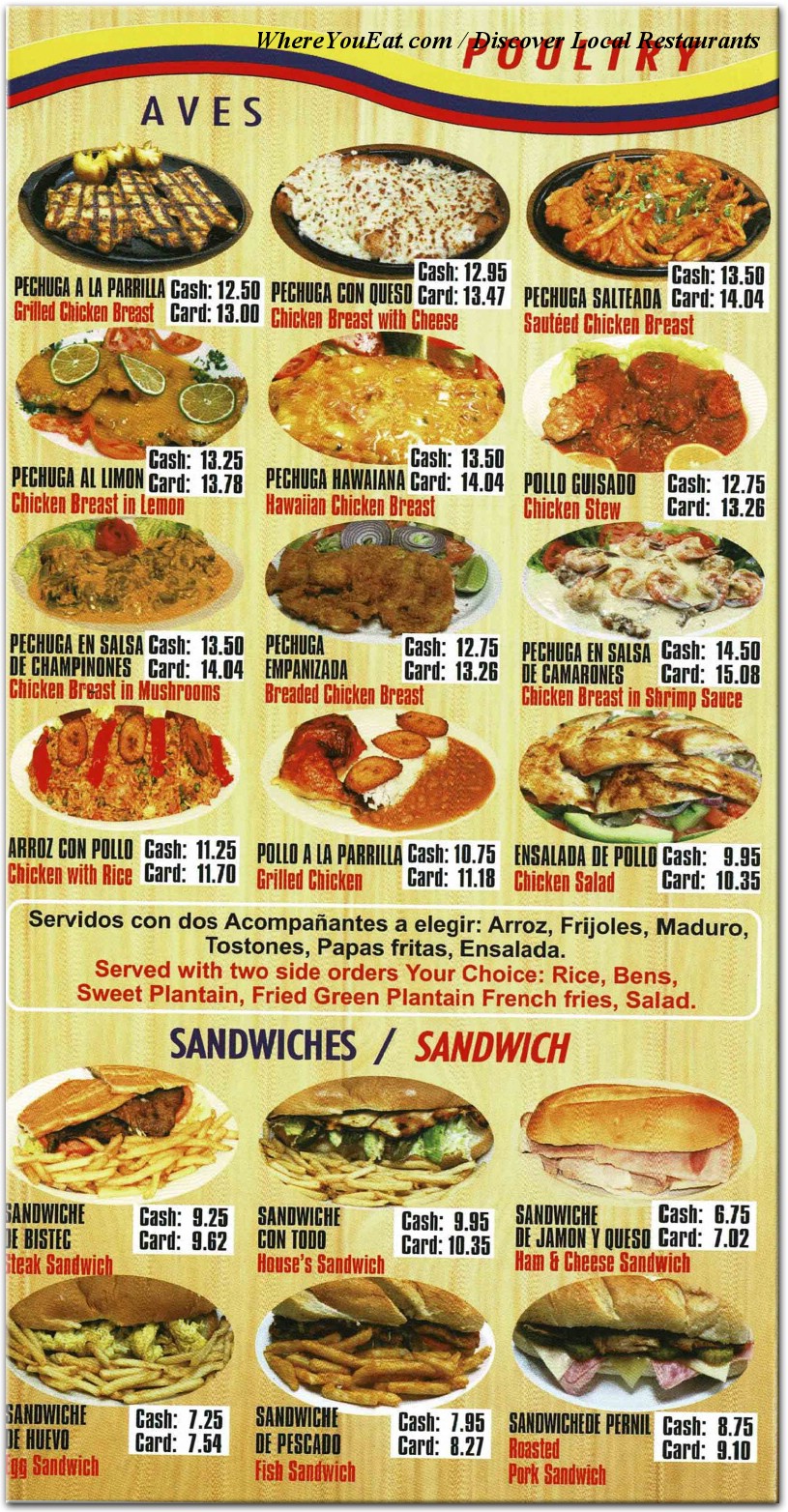 menu image