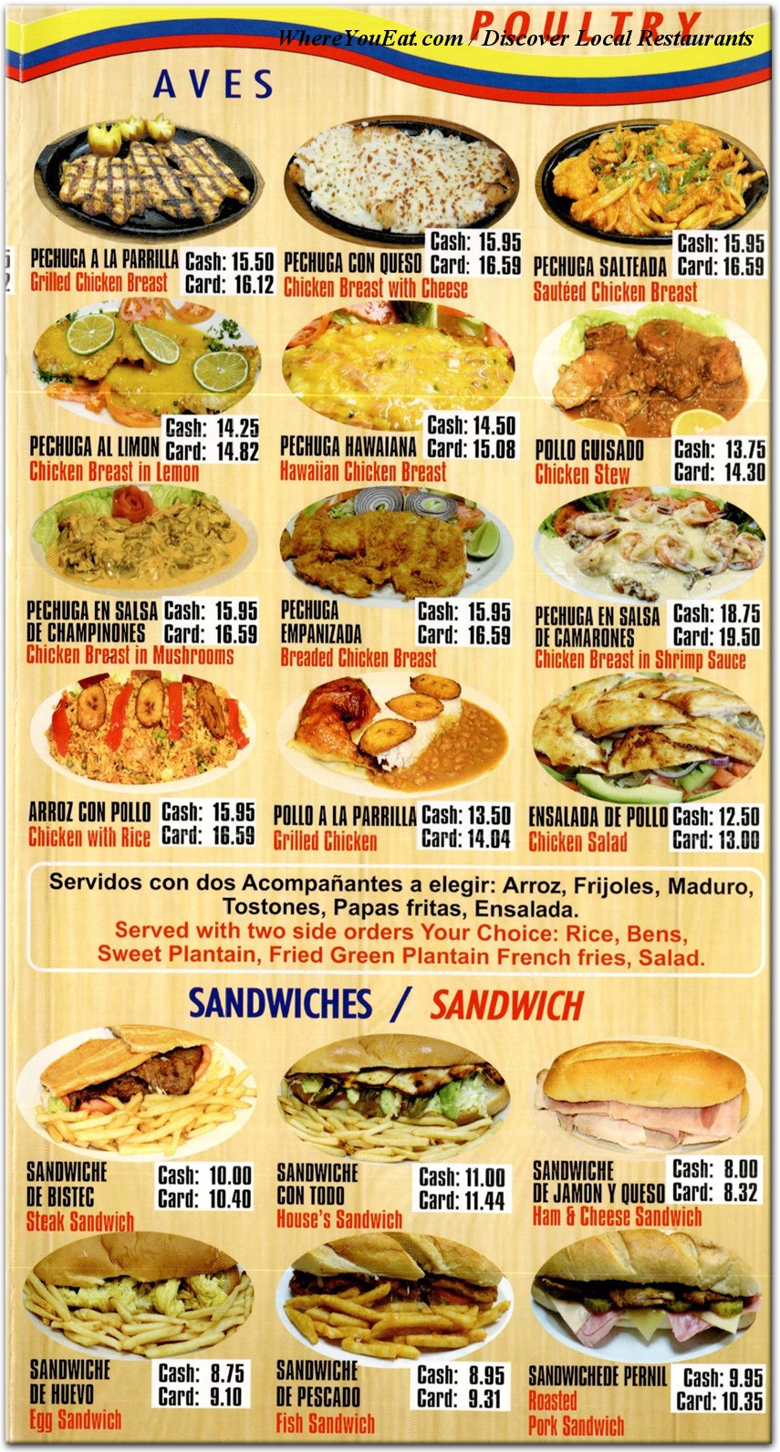 menu image