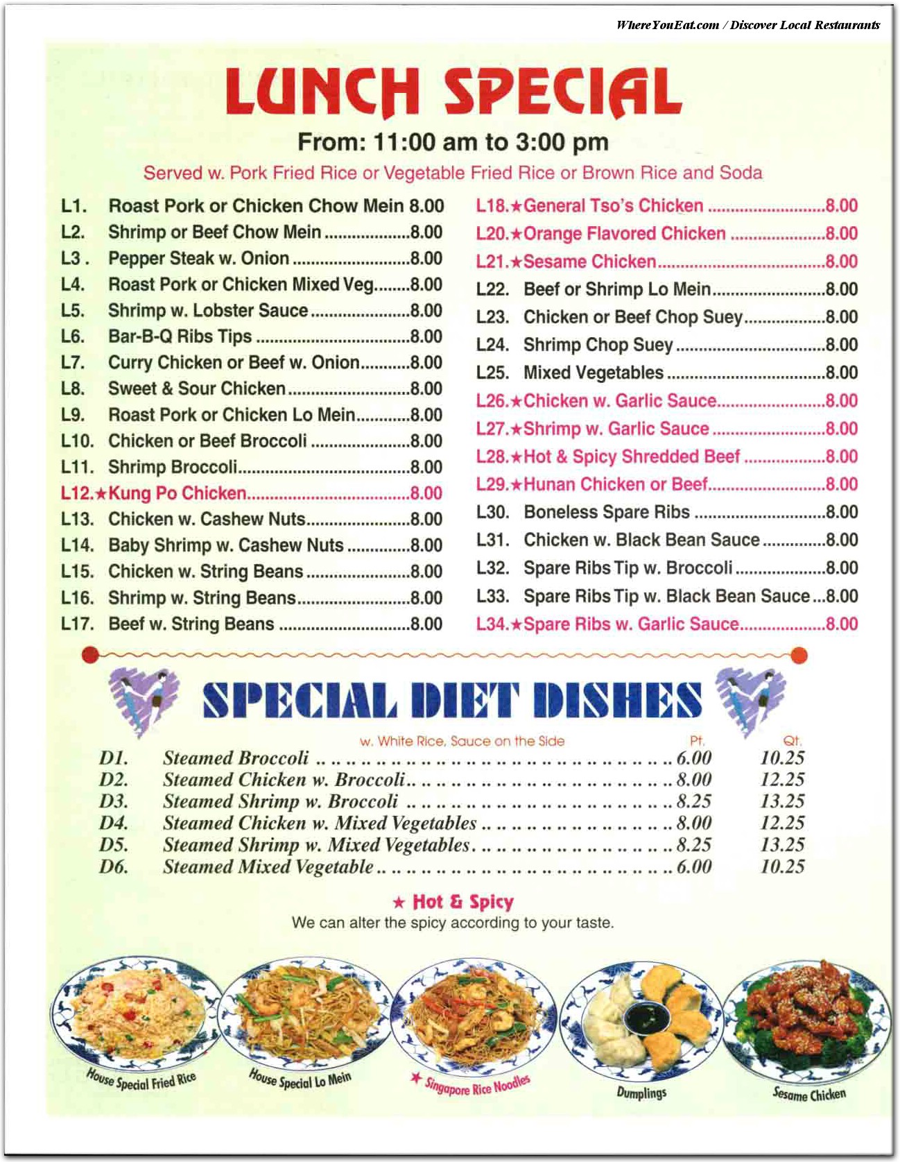 menu image