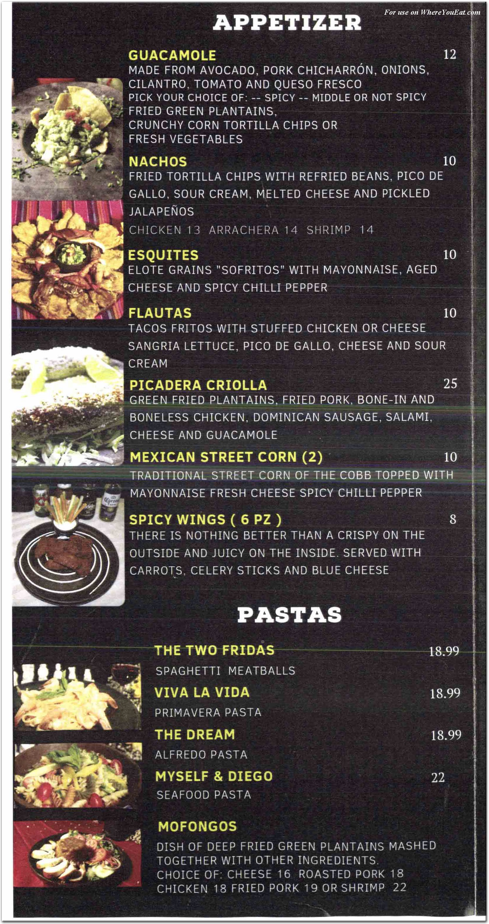 menu image