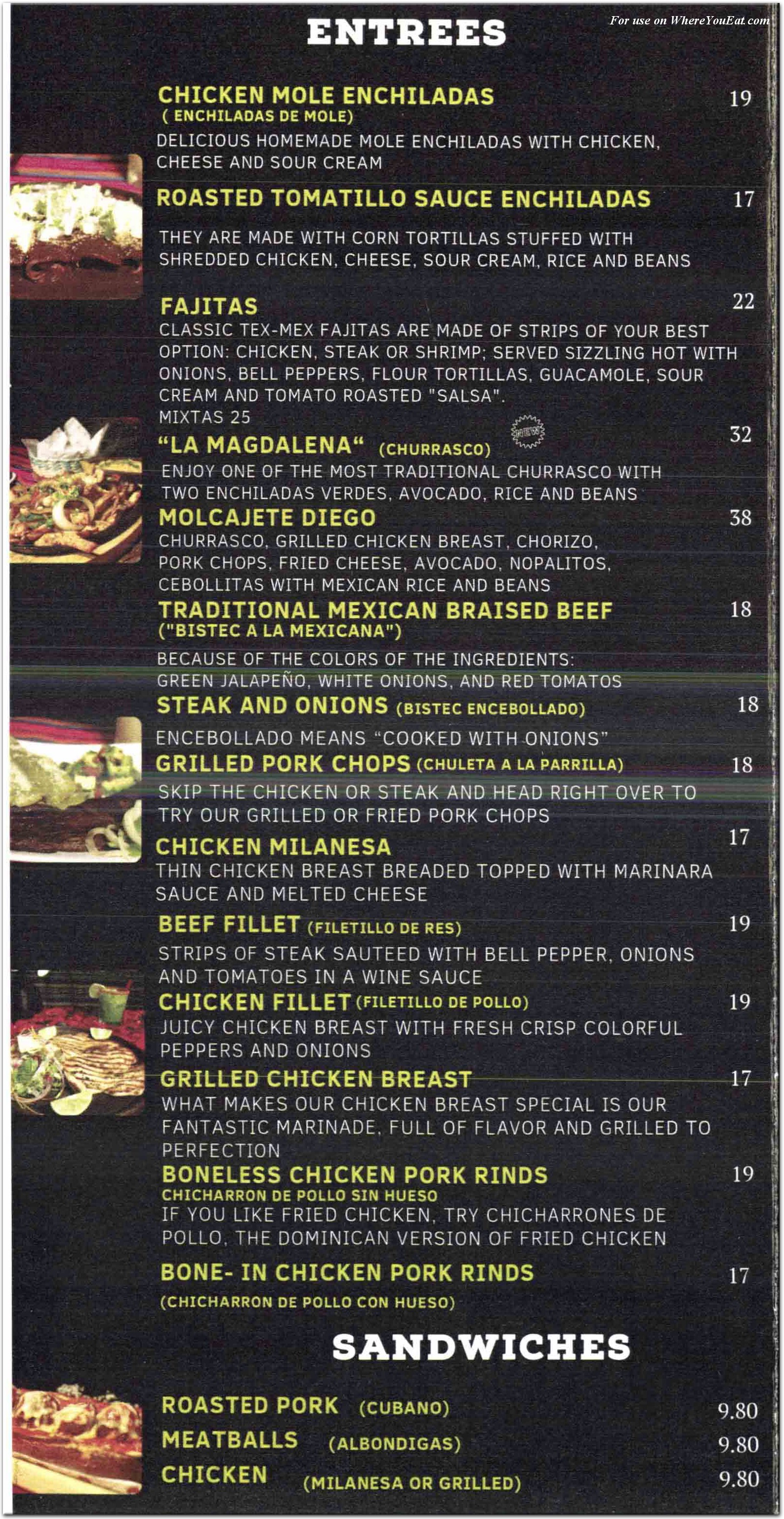 menu image