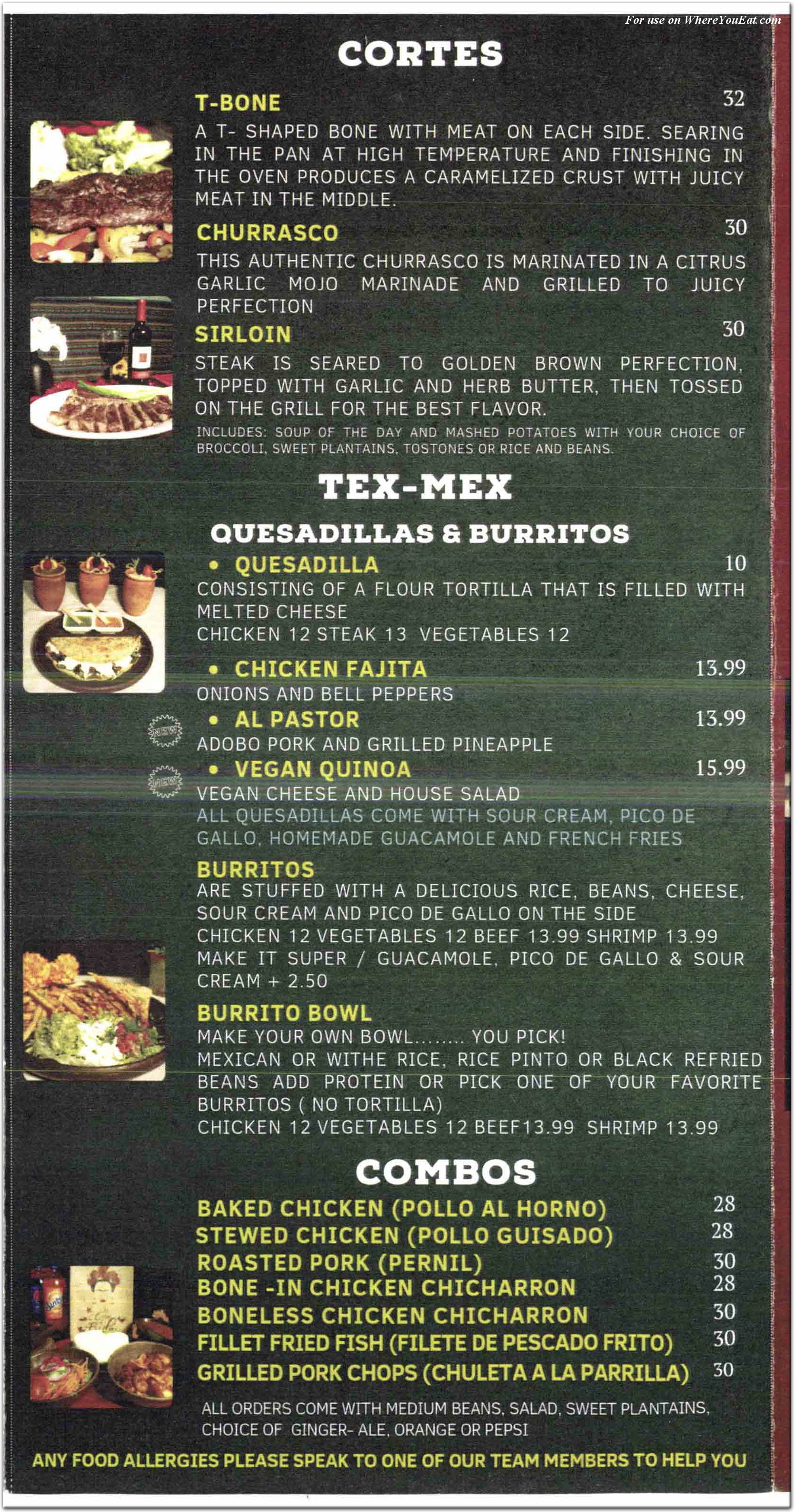 menu image