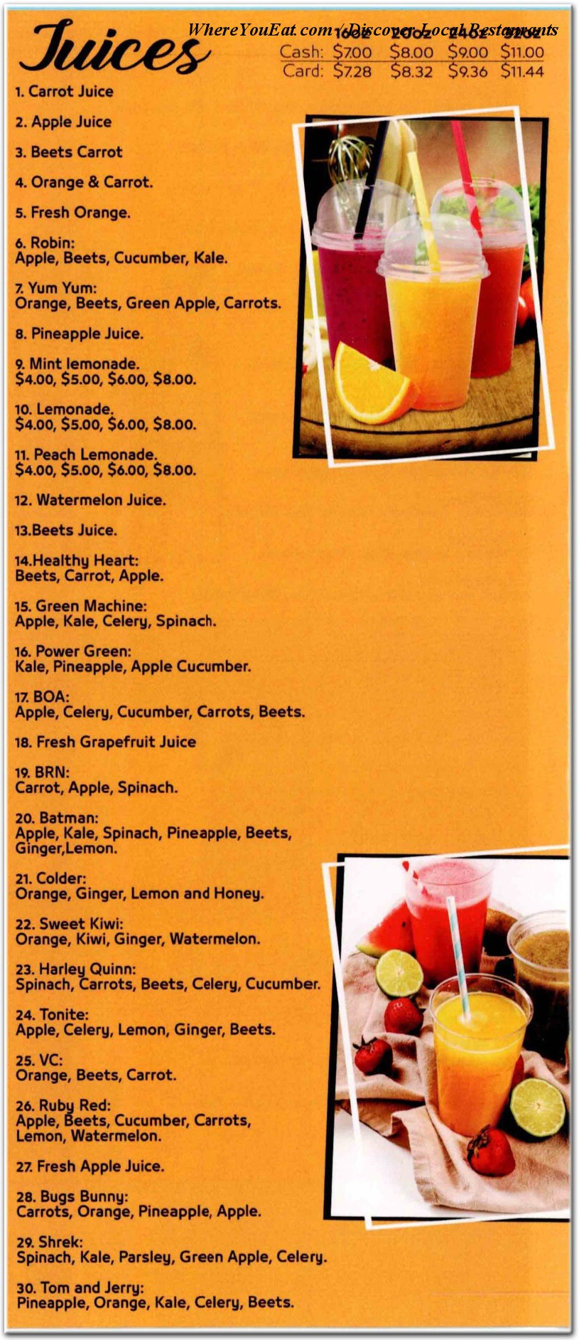 menu image