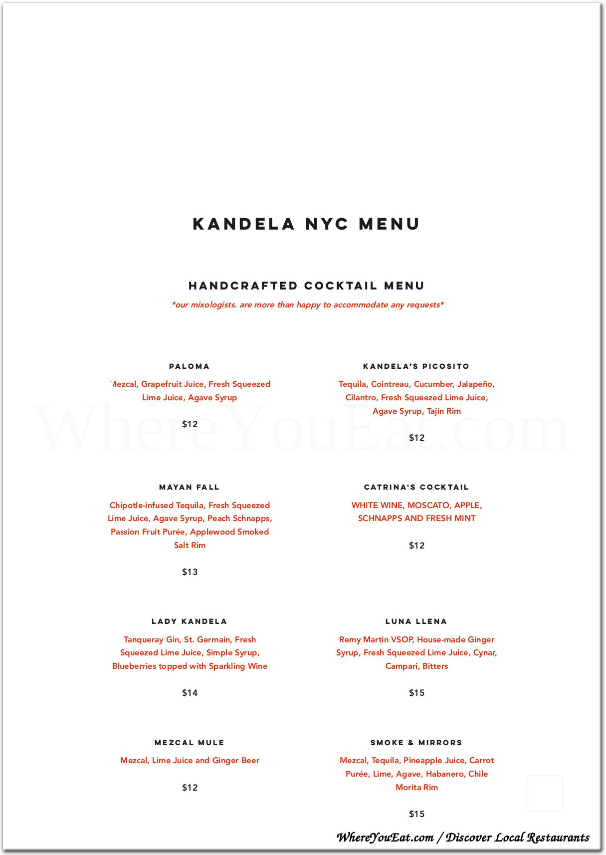 menu image