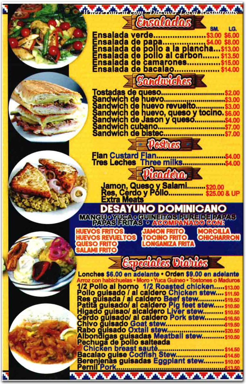 menu image