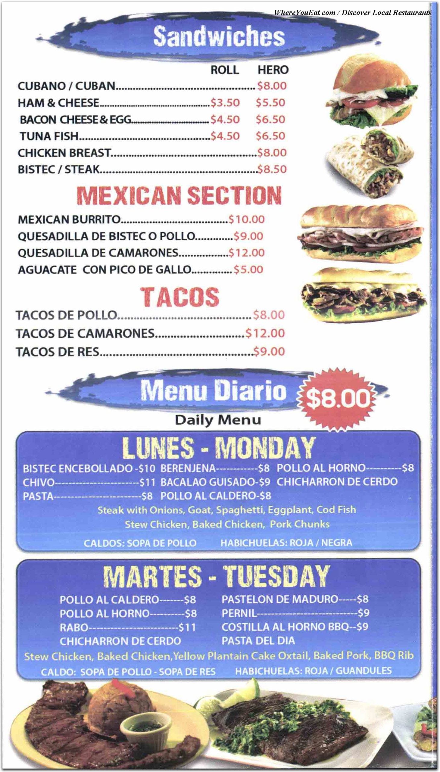 menu image