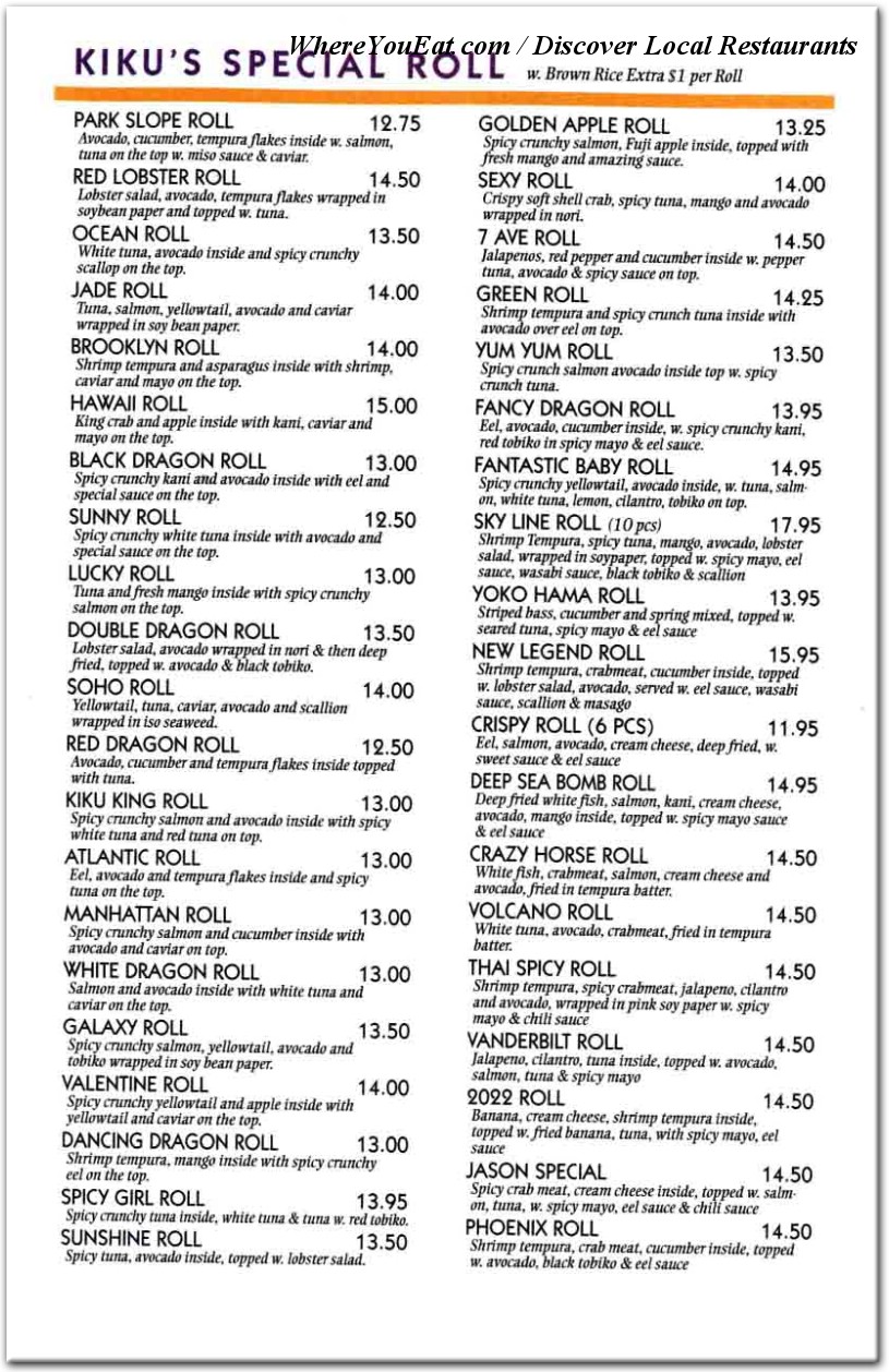 menu image