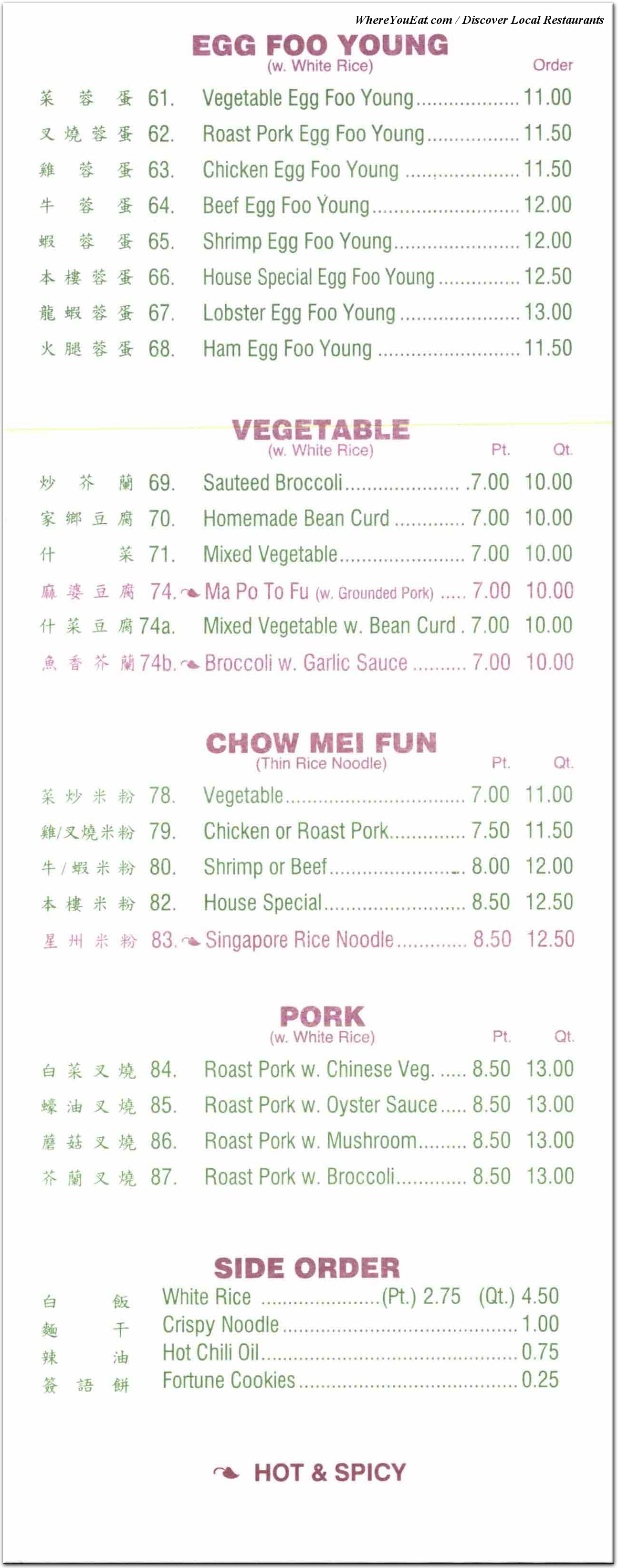 menu image