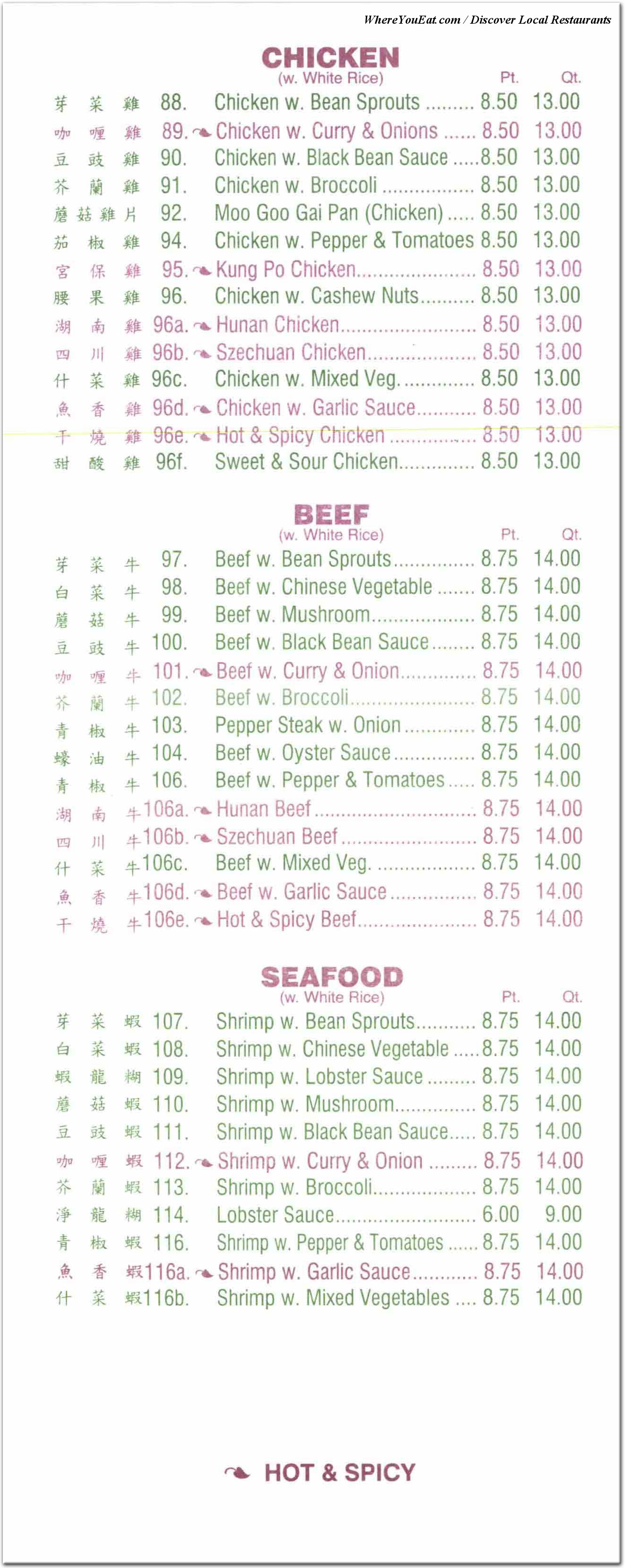 menu image