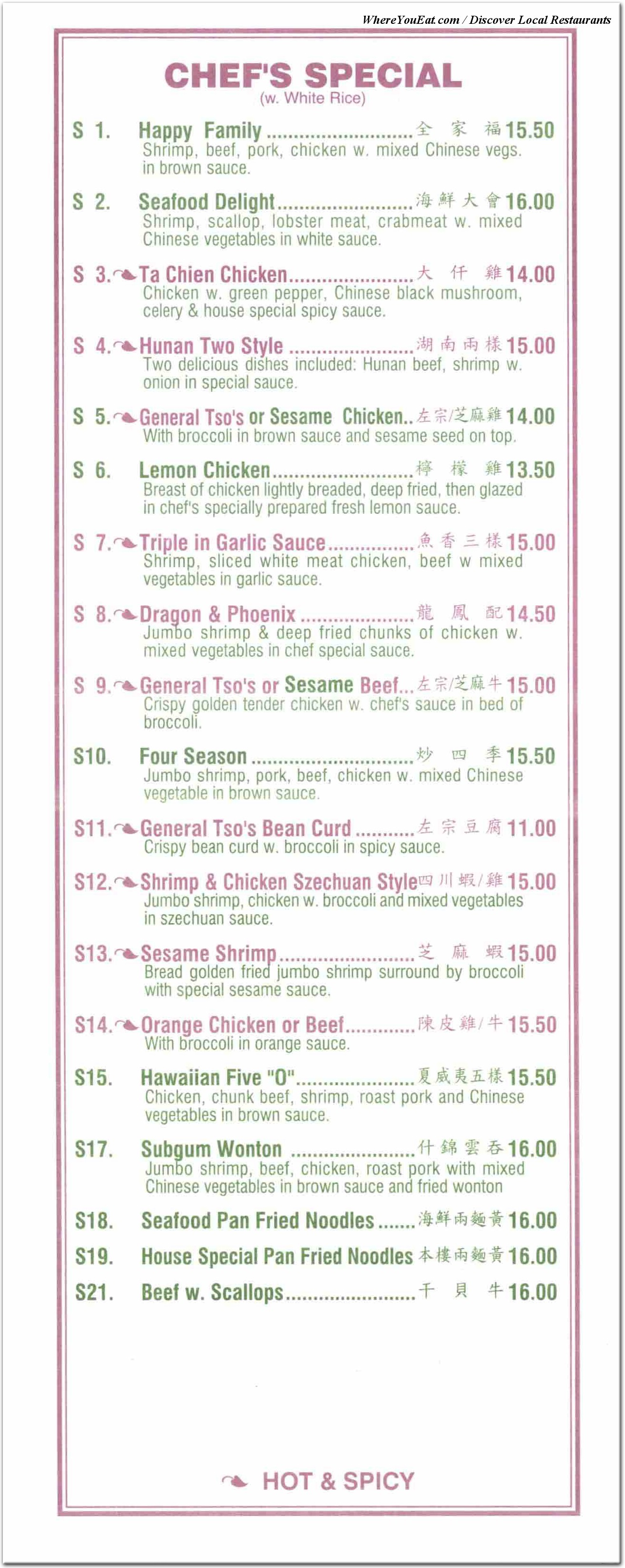 menu image