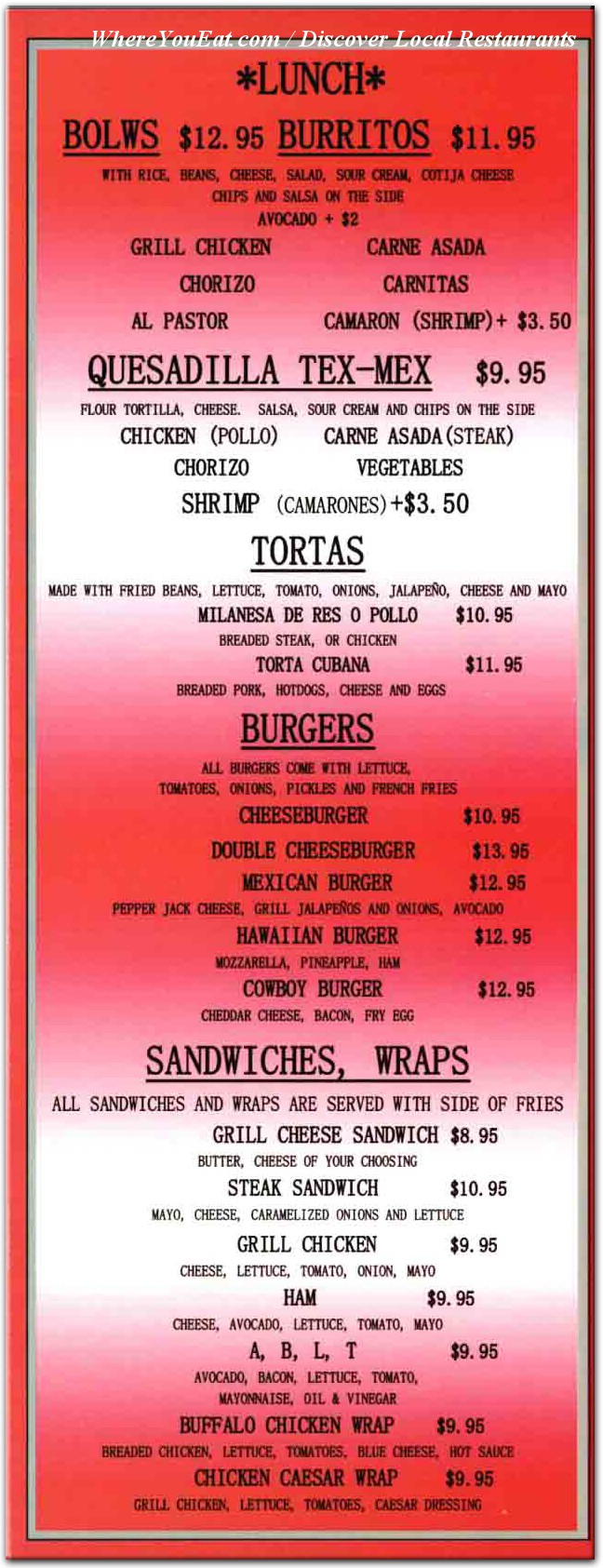 menu image