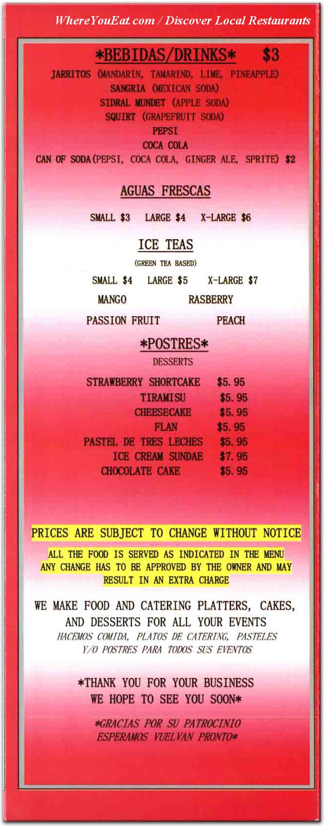 menu image