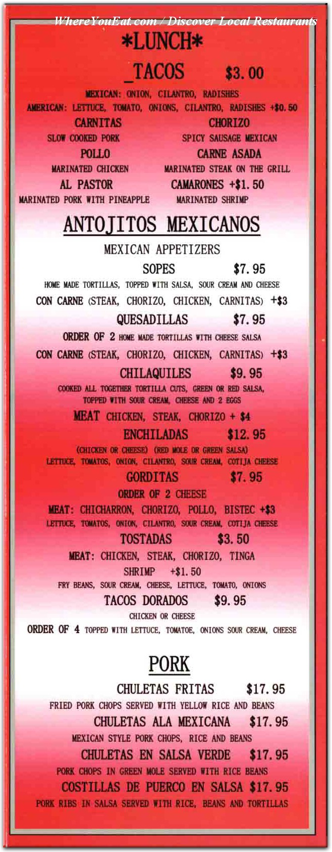 menu image