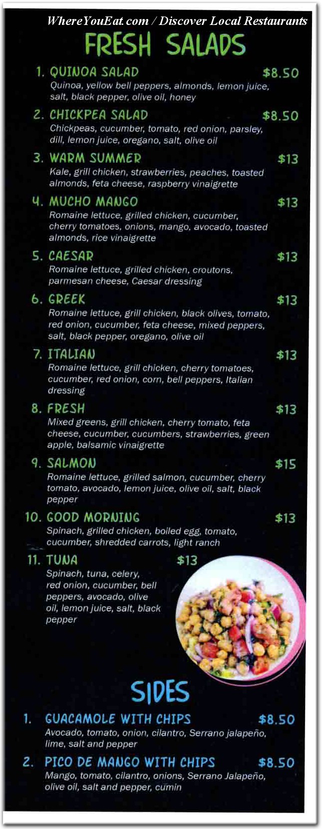 menu image