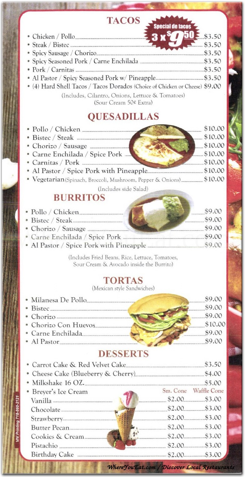 menu image