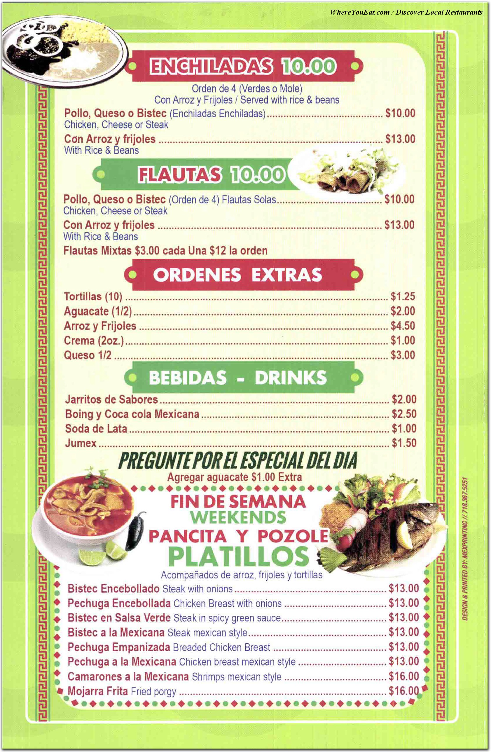 menu image