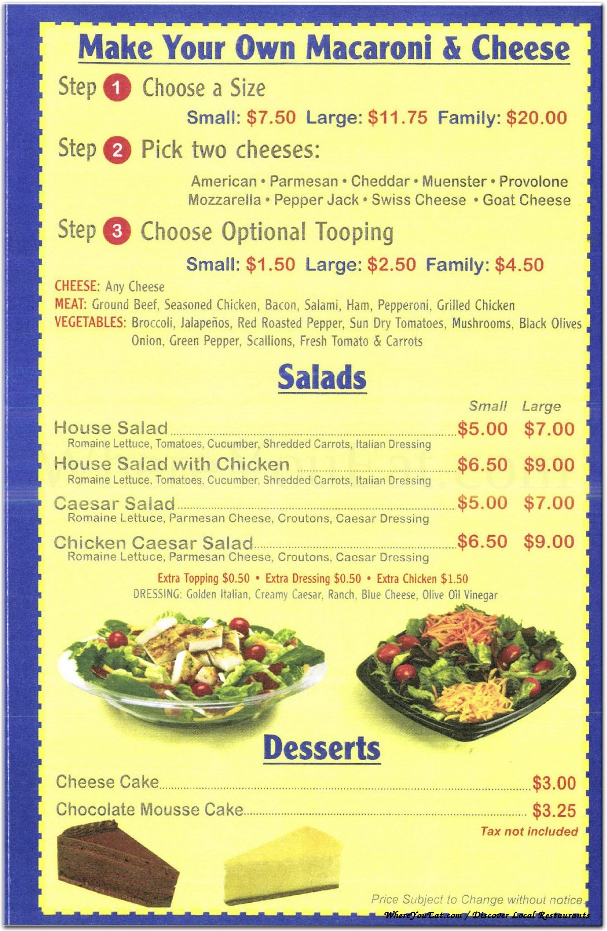 menu image