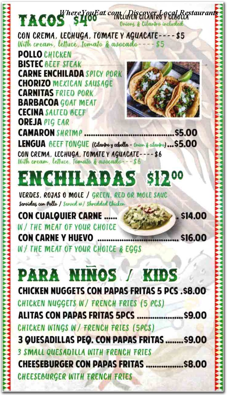 menu image