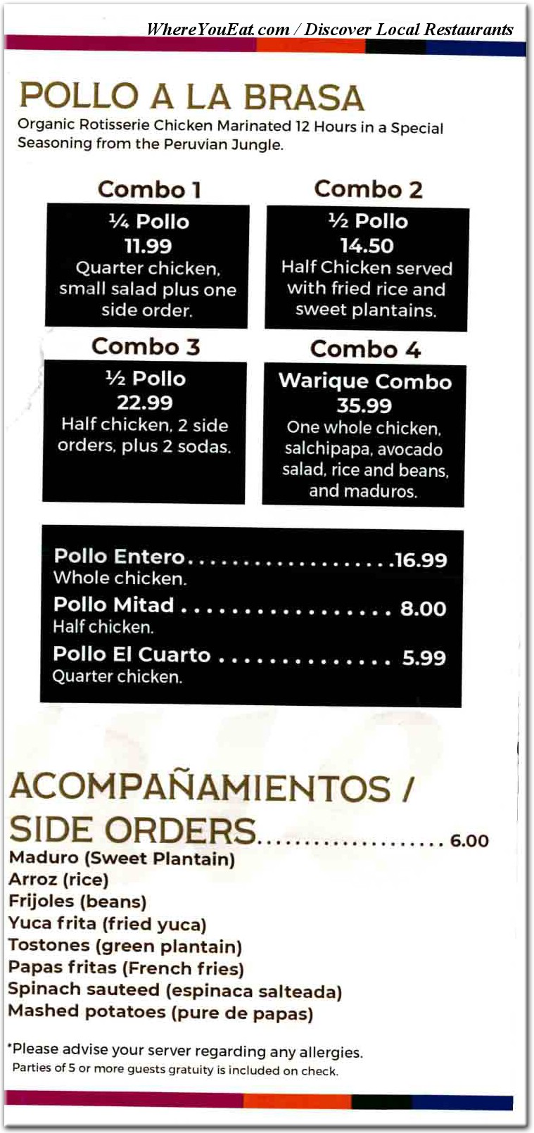 menu image