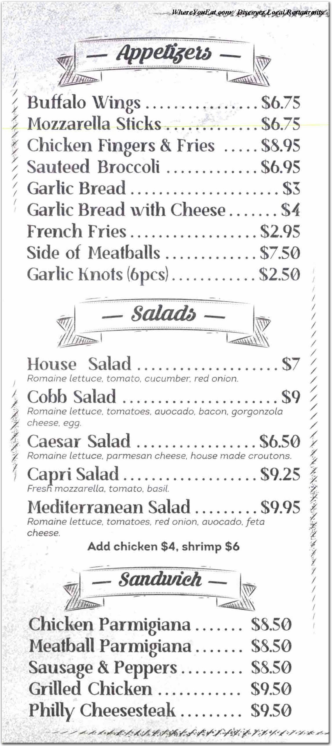 menu image