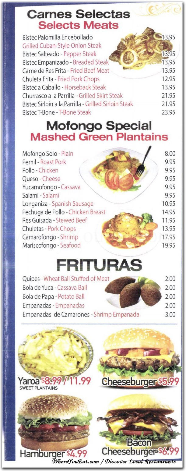 menu image