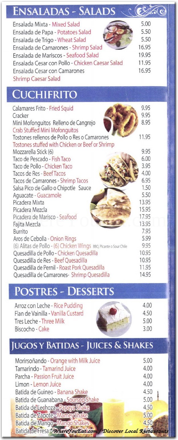 menu image