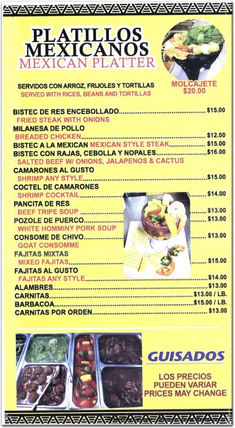 menu image