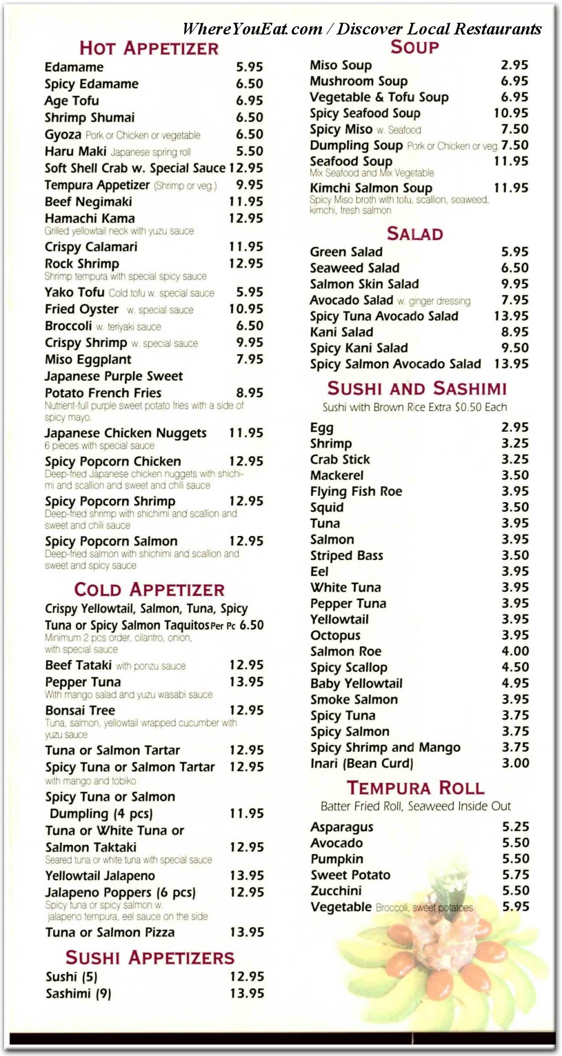 menu image