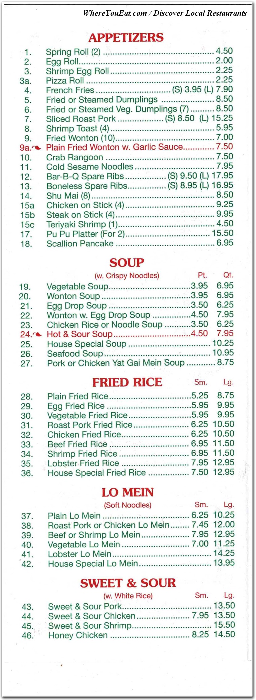 menu image