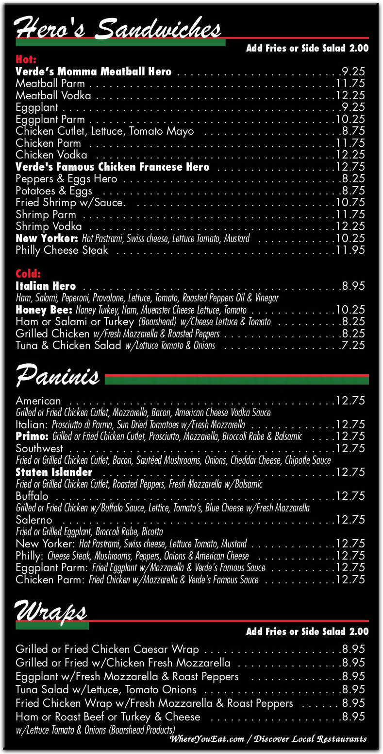 menu image