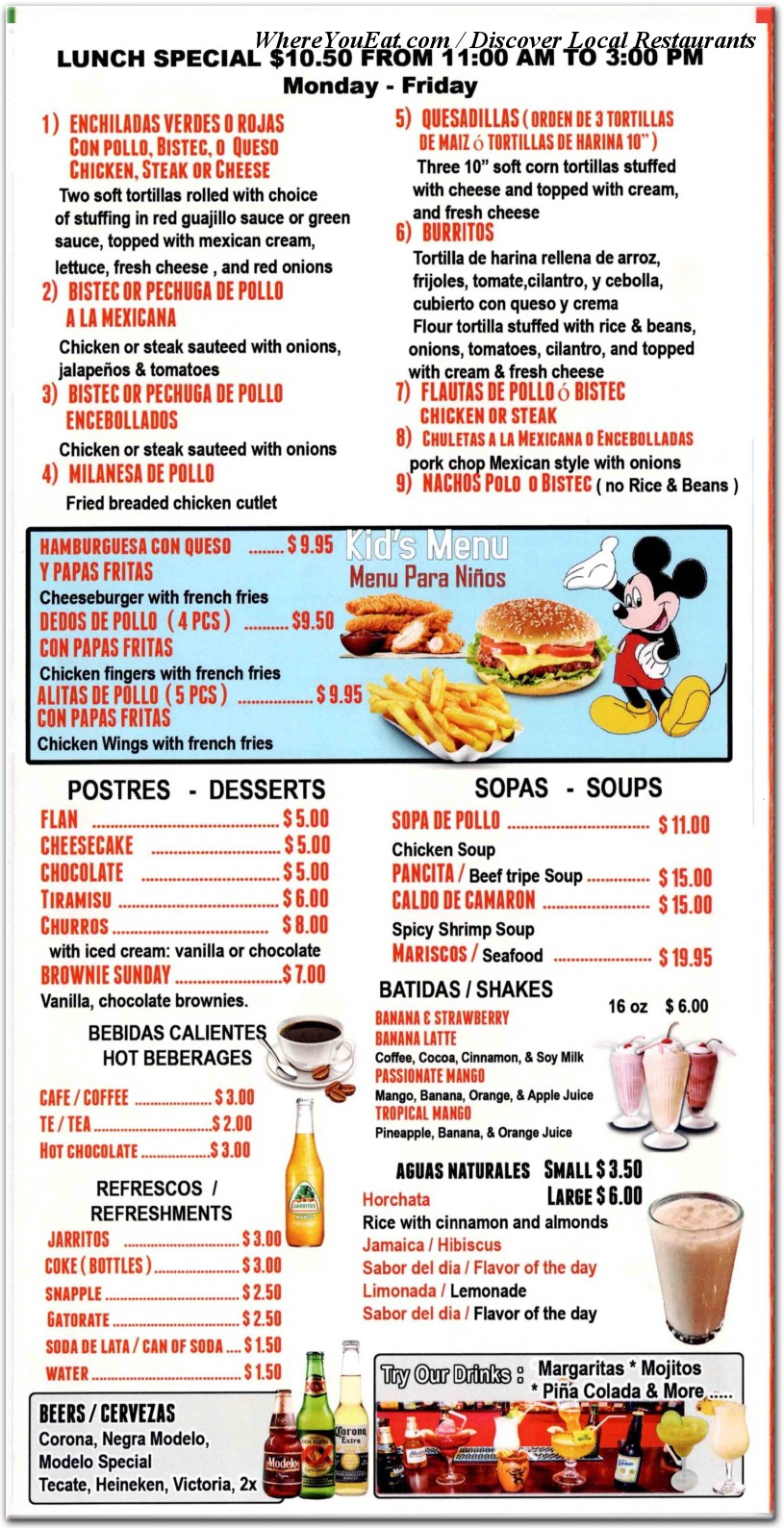 menu image