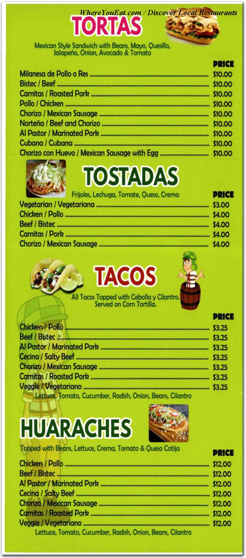 menu image