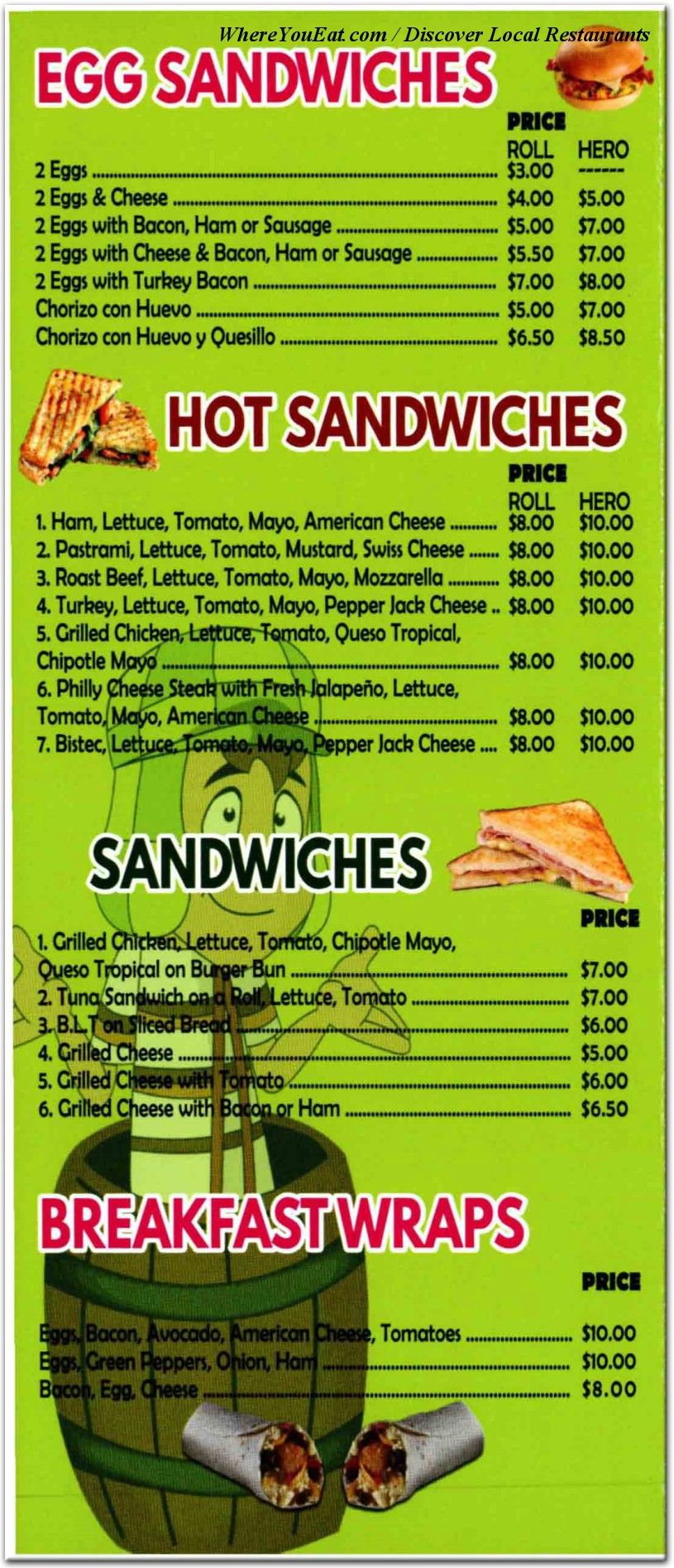 menu image