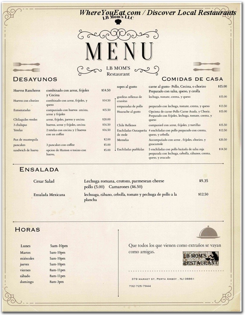 menu image