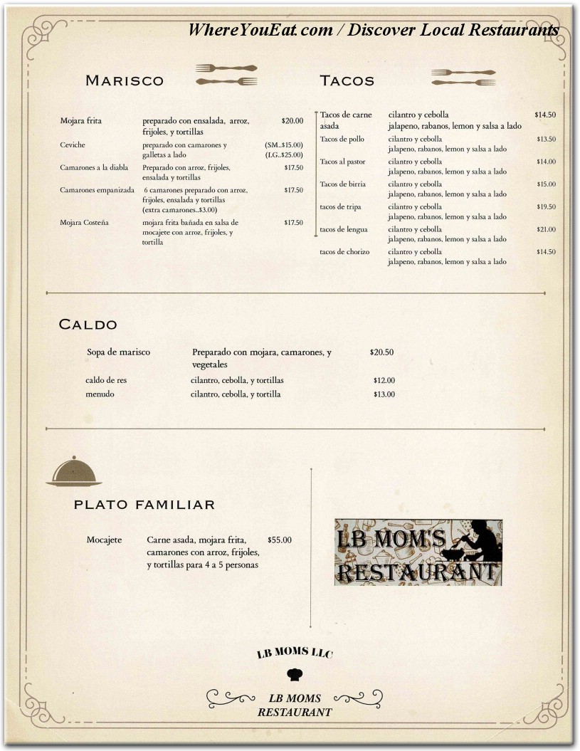 menu image