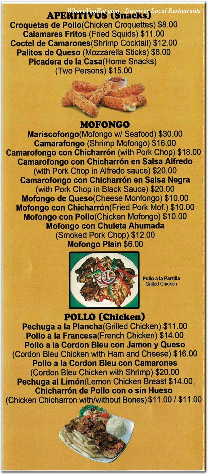 menu image