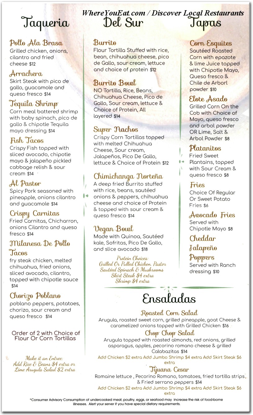 menu image