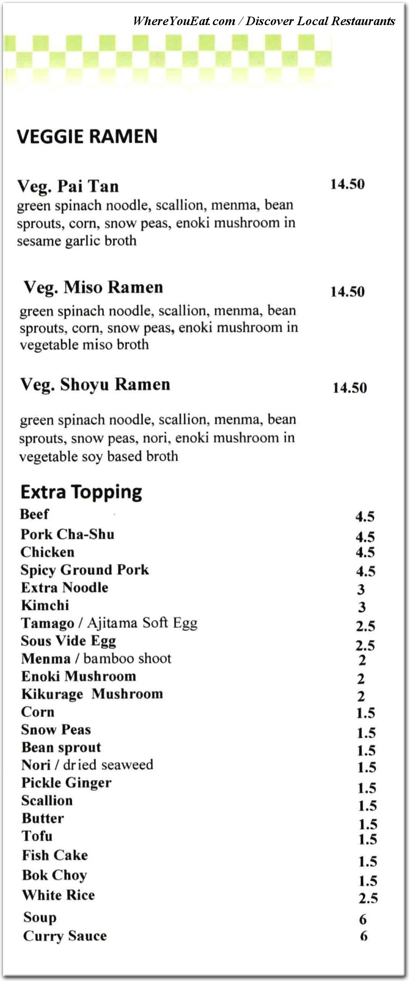 menu image