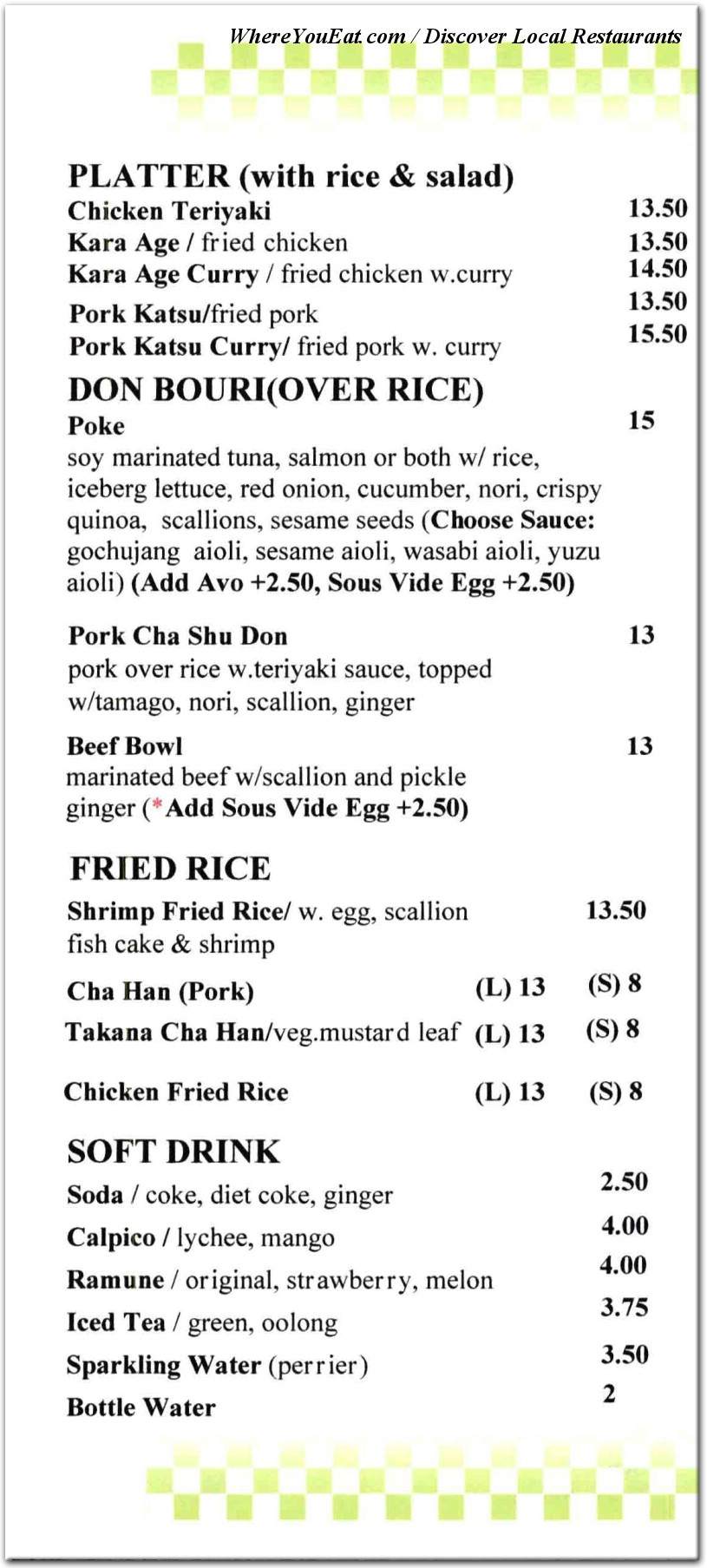 menu image