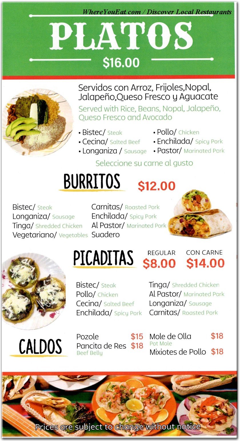 menu image