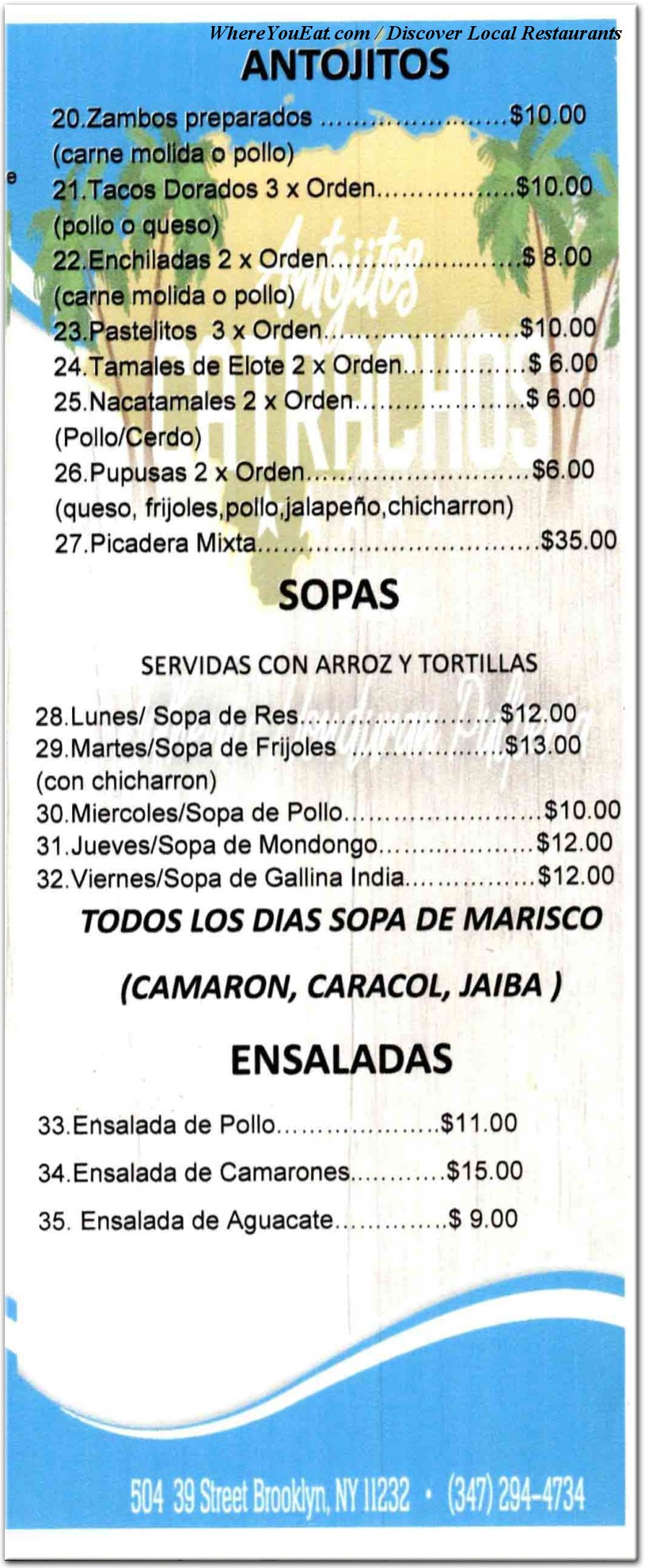 menu image