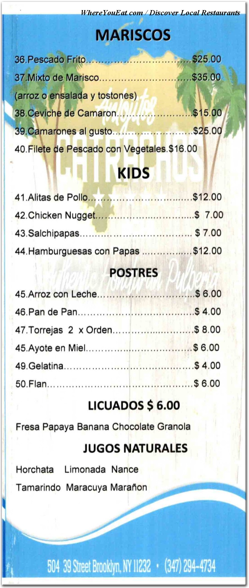 menu image