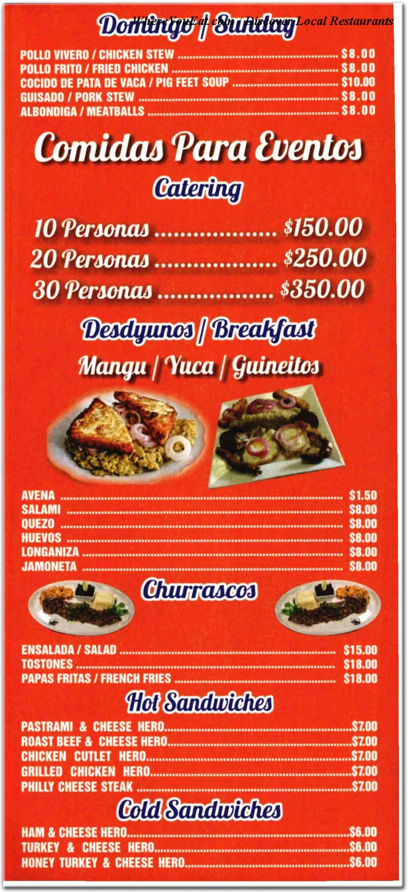 menu image