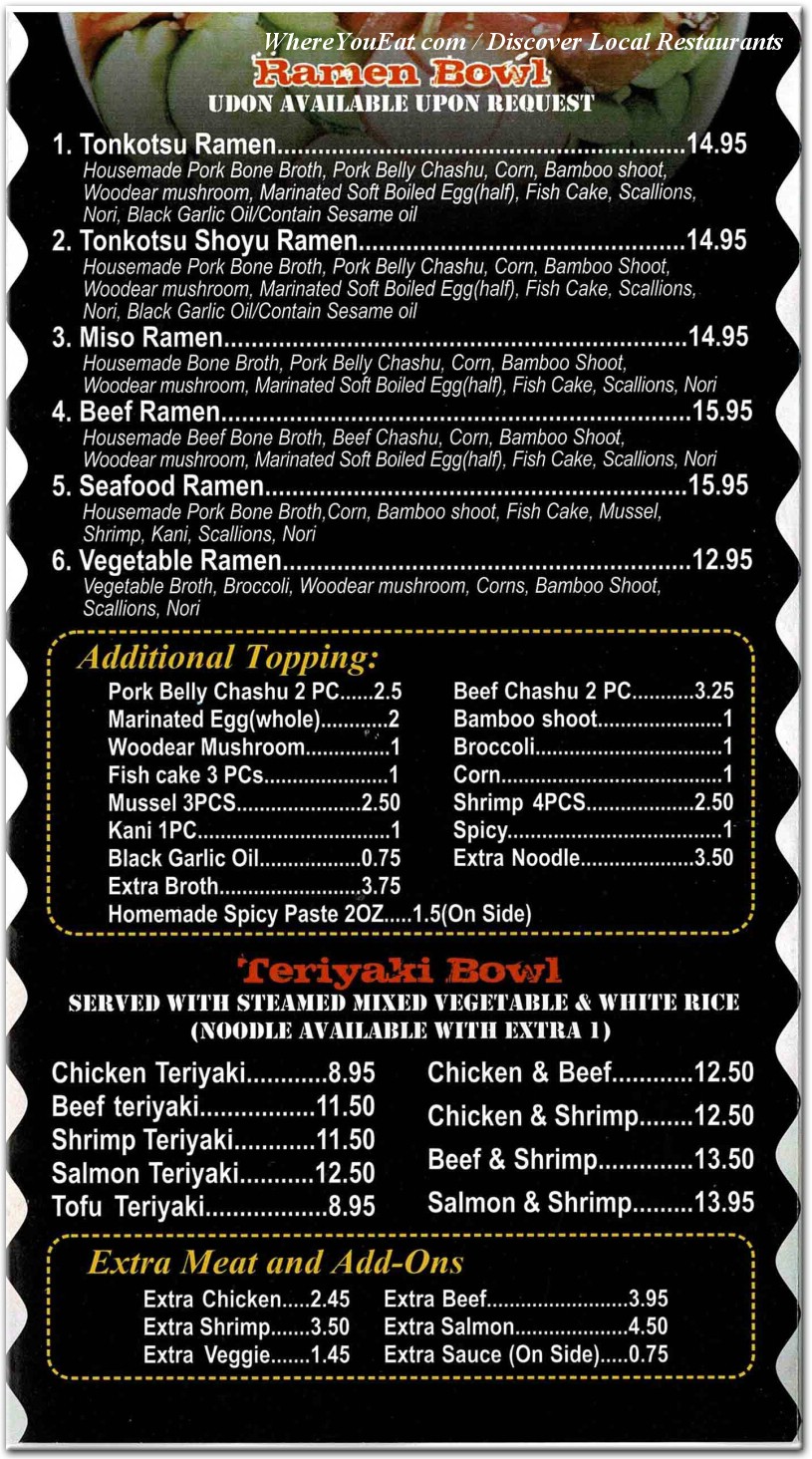 menu image